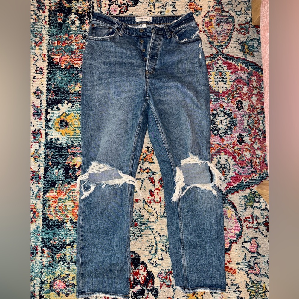 Abercrombie & Fitch High Rise Blue Jeans